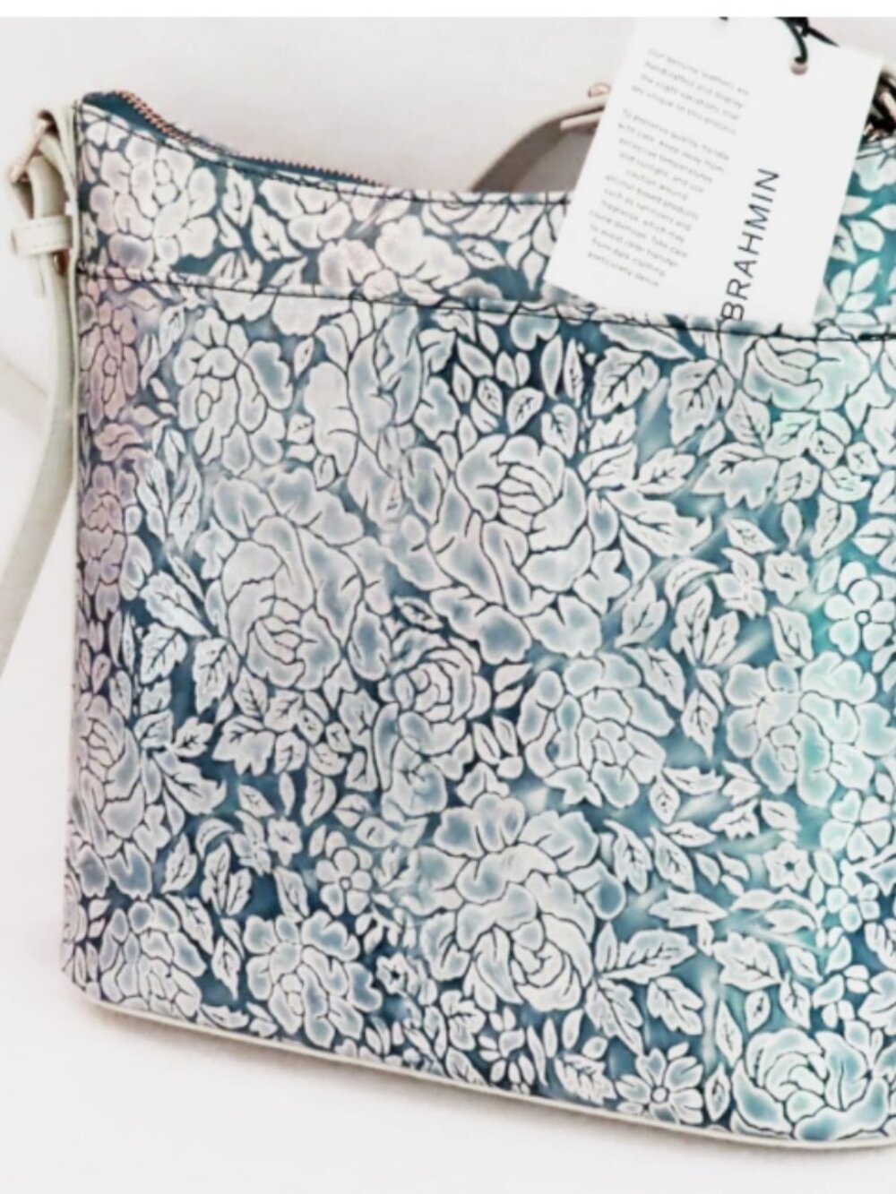 Brahmin Katie Aquarius Stratford Leather Crossbody